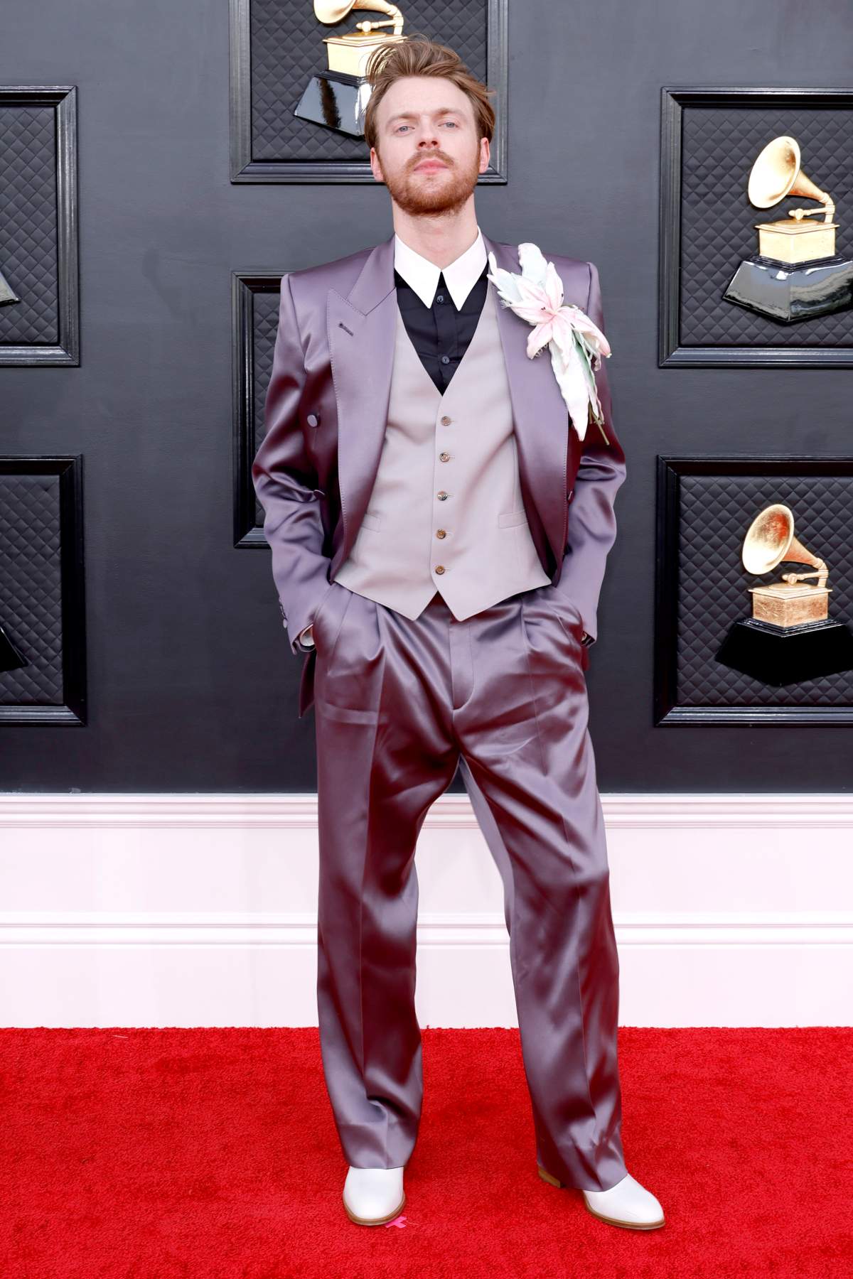 FINNEAS attends the 64th Annual GRAMMY Awards at MGM Grand Garden Arena on April 03, 2022 in Las Vegas, Nevada.