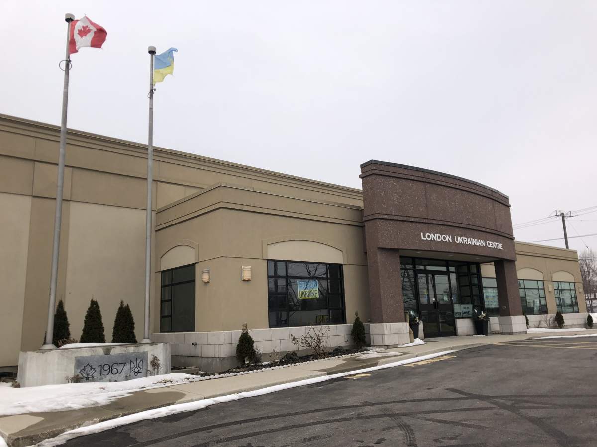 The London Ukrainian Centre is collecting donations to support Ukraine following Russia's invasion. Mar. 1, 2022.