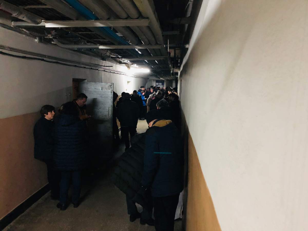 An air raid siren on Friday sent residents of Ivano-Frankivsk into bunkers, Ukraine, March 11, 2022.
