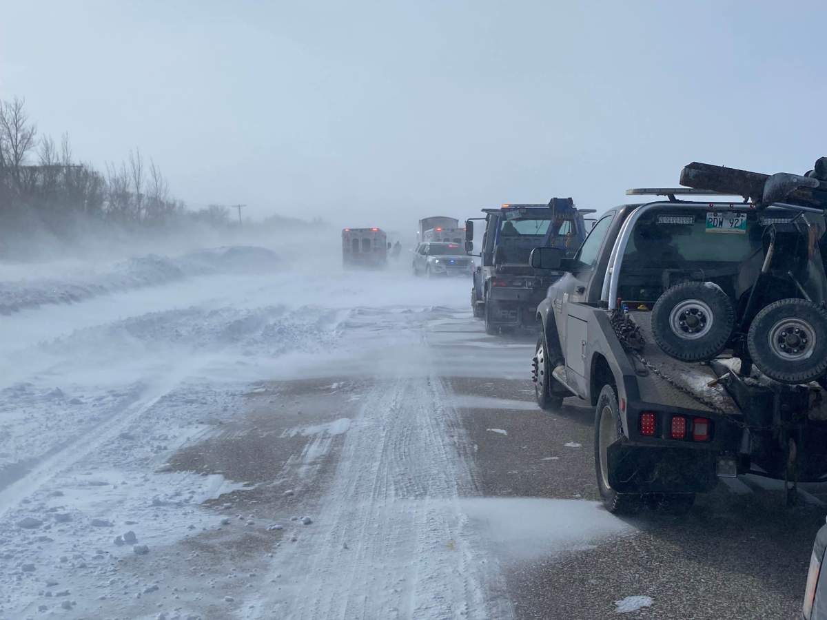 The scene of the crash on McGillivray Boulevard.