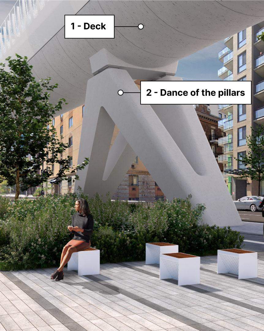 Artist rendition of proposed REM de L’Est project.