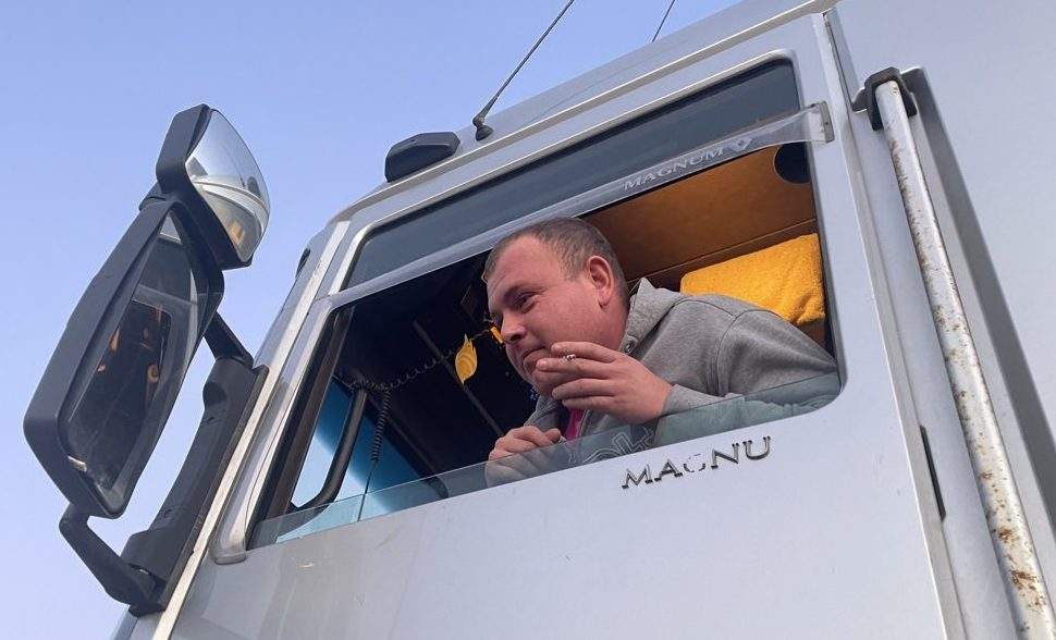 Russian truck drivers