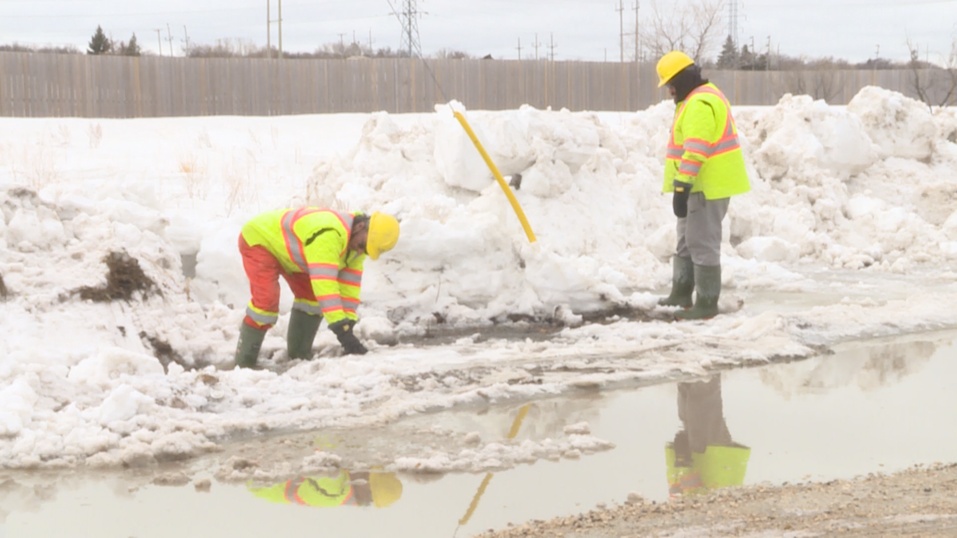 City workers began attempts to unblock some culverts near Van Dasselaar’s home early Wednesday afternoon.