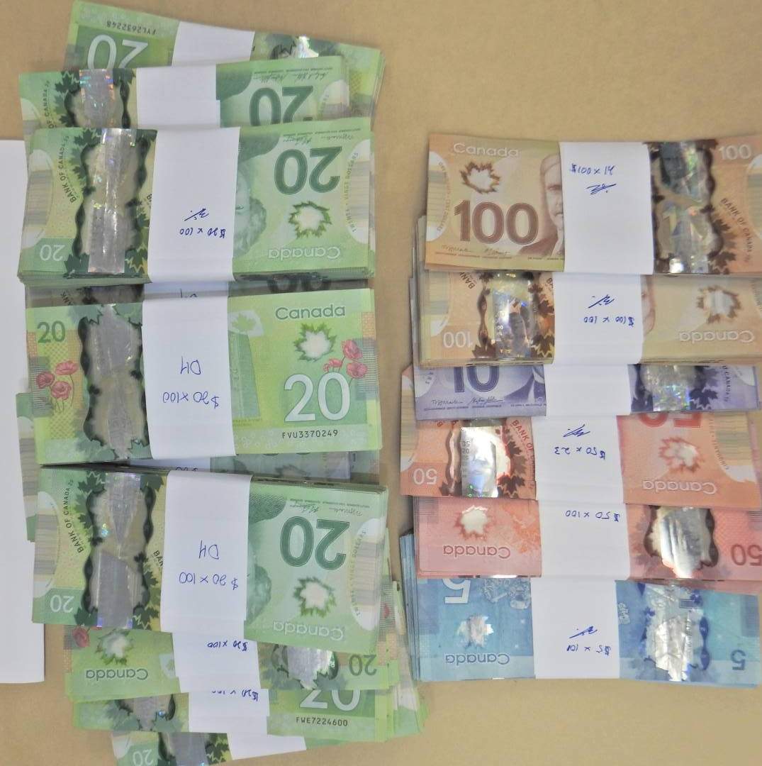 More than $1 million worth of drugs, cash and weapons were seized in a southwest Edmonton drug bust on Feb. 23, 2022.