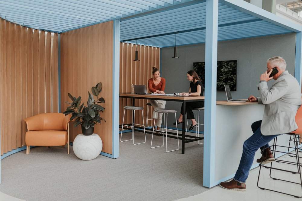 Pergola meeting and conference space.
