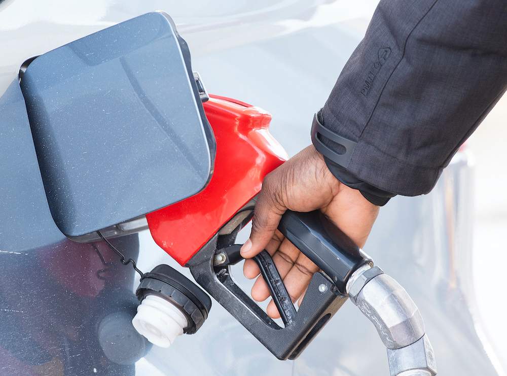 filling up car gas