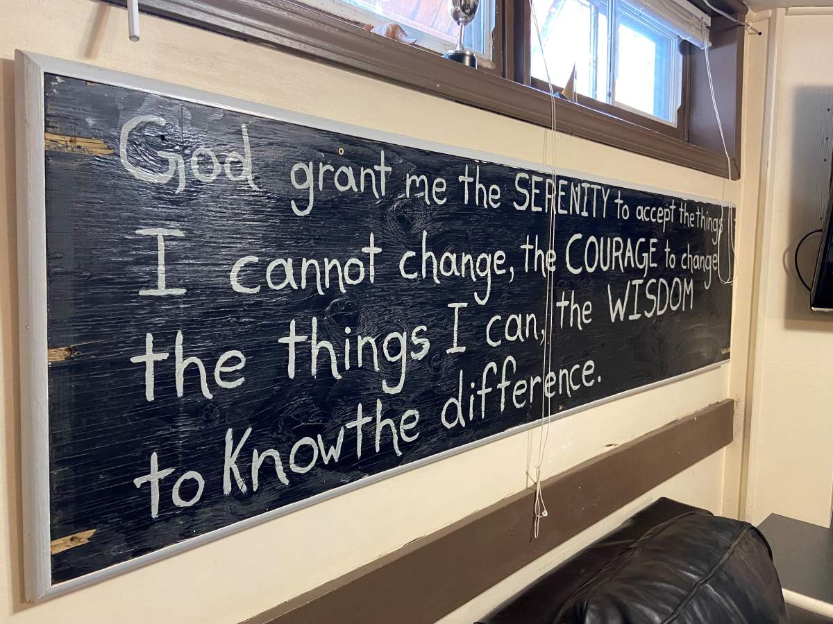 Sign at Grace House.