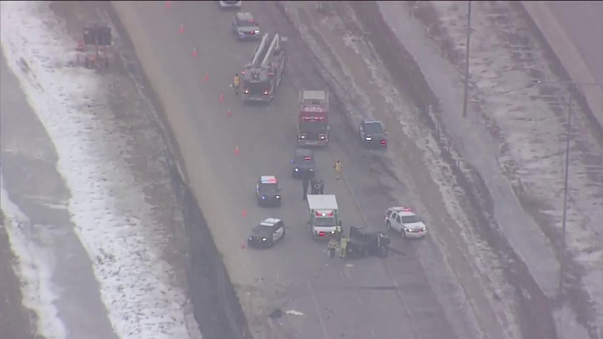 The westbound lanes of Anthony Henday Drive between Rabbit Hill Road and Terwillegar Drive were closed for several hours Sunday, March 23, 2022 due to a three-vehicle collision.