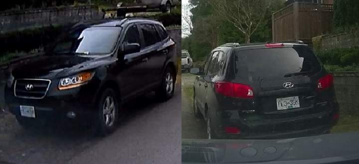 Police are looking for this vehicle in relation to the shooting in Coquitlam on Friday.