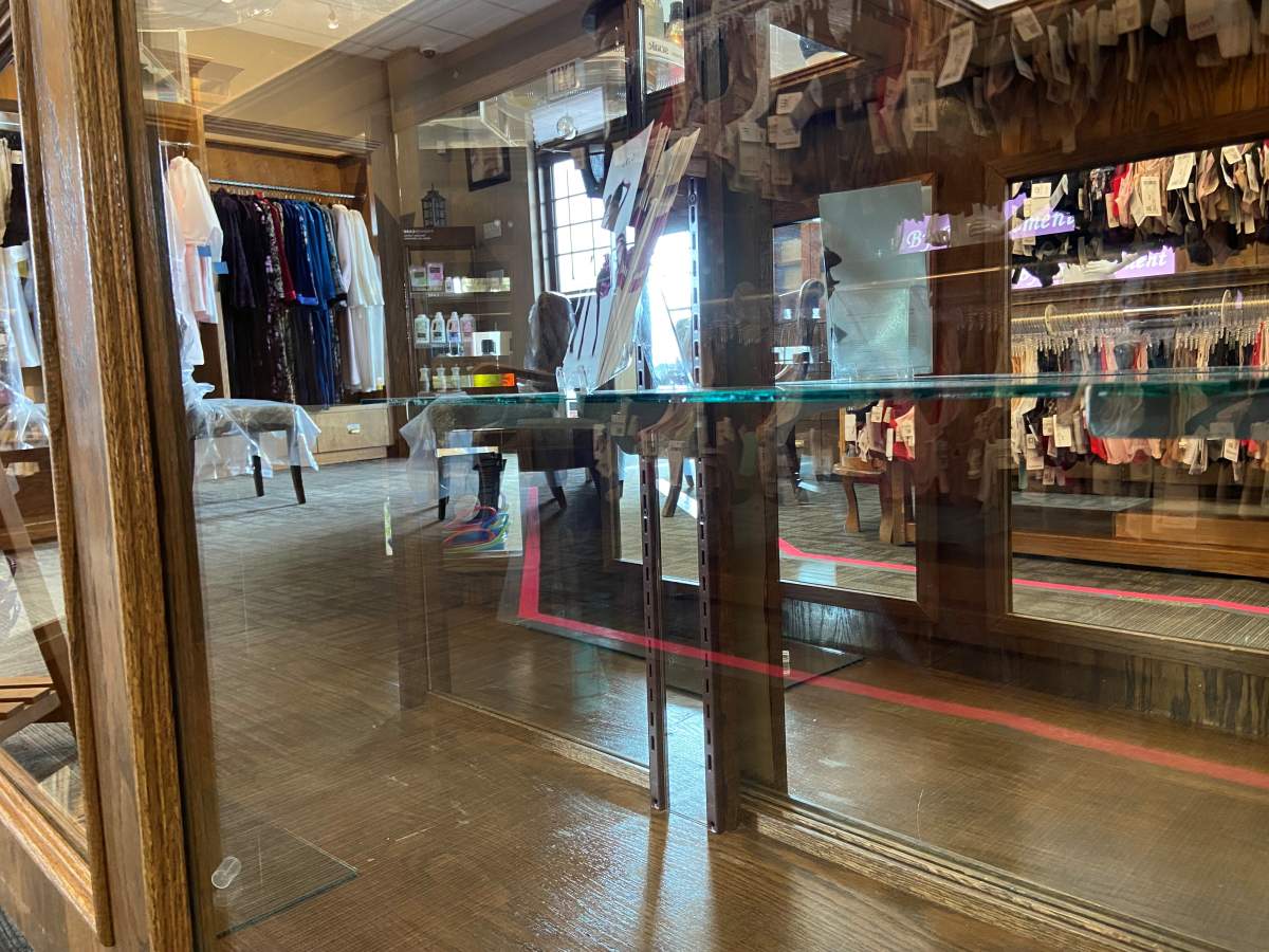 Front display case