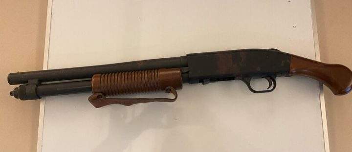 The other shotgun allegedly recovered.