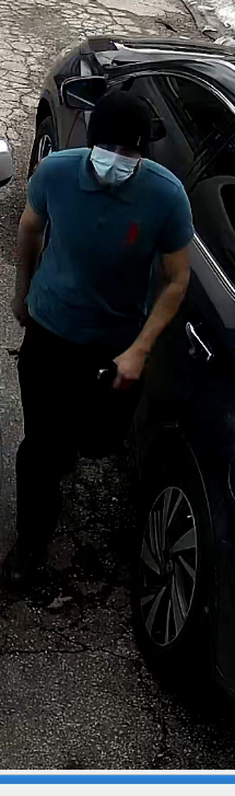 Police are seeking to identify a man wanted in connection with a vehicle theft in Toronto.