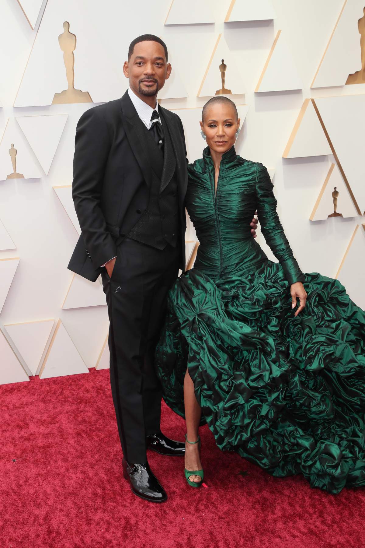 Will Smith and Jada Pinkett Smith attend the 94th Annual Academy Awards at Hollywood and Highland on March 27, 2022 in Hollywood, California.
