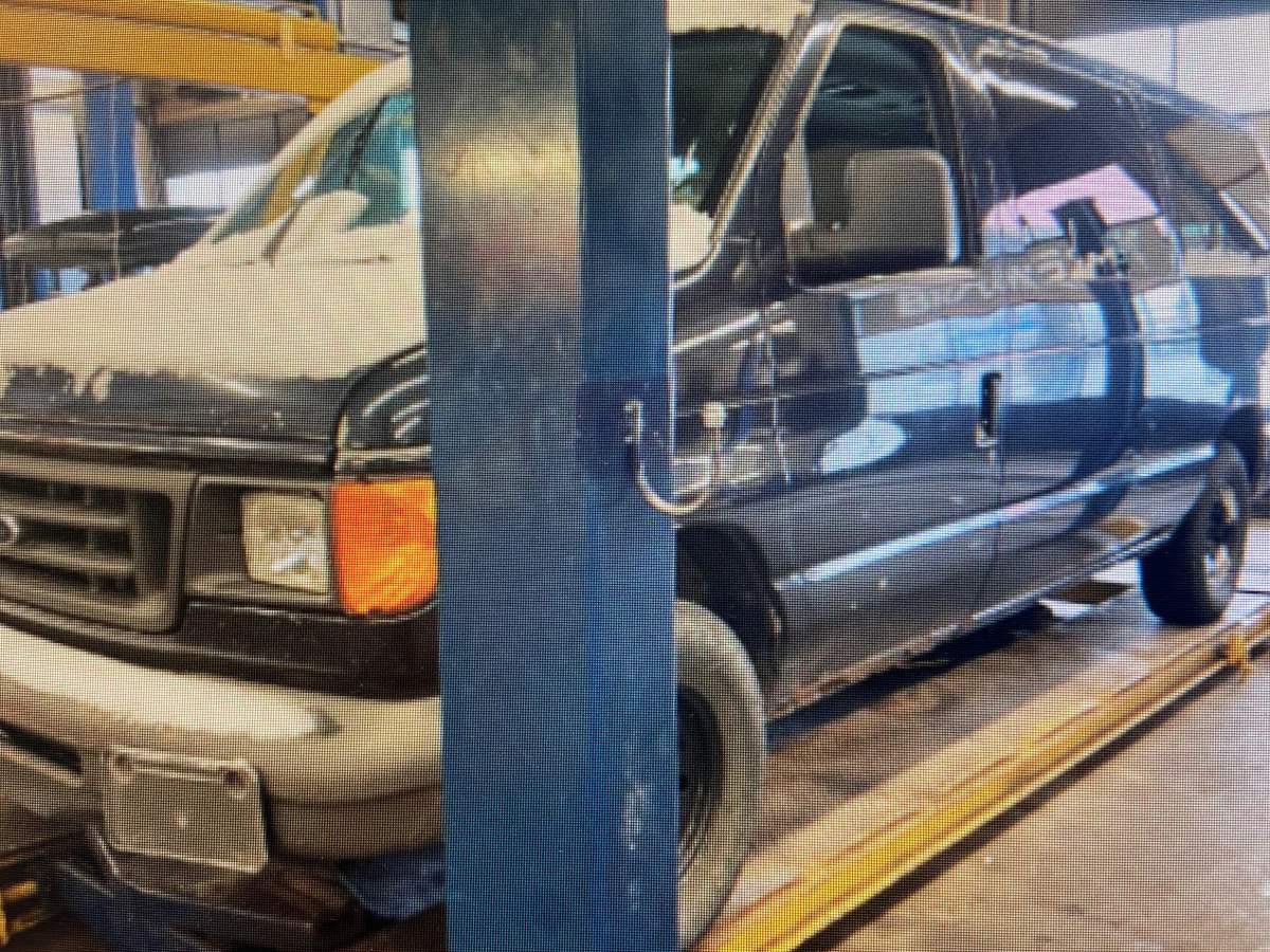 A wheelchair-accessible van stolen from outside a Calgary apartment in April 2022.