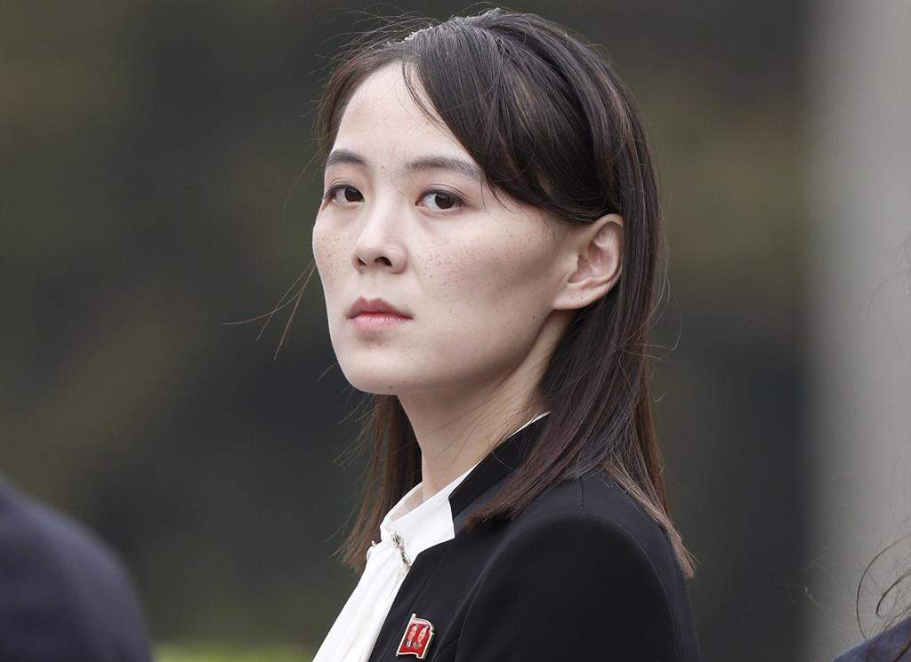 Kim Yo Jong, sister of North Korea's leader Kim Jong Un, attends a wreath-laying ceremony at Ho Chi Minh Mausoleum in Hanoi, Vietnam