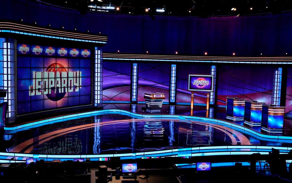The 'Jeopardy!' set.