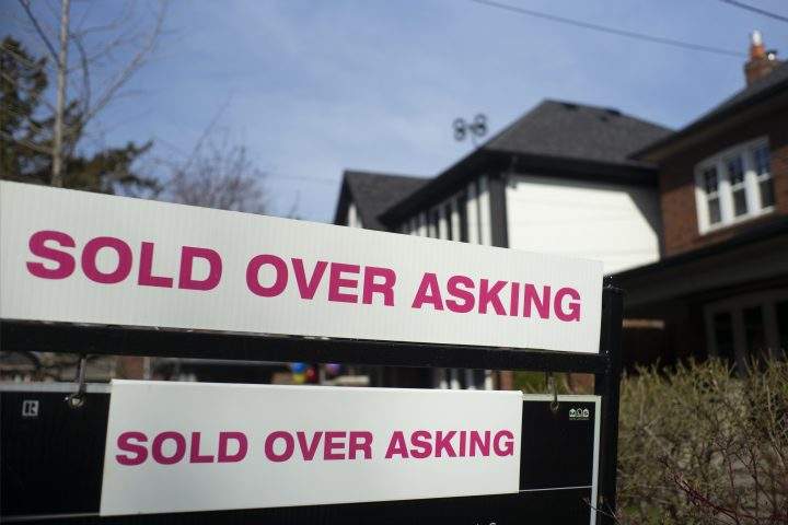 A house that sold for more more than the listing price in West-end Toronto, Sunday, April 24, 2022.