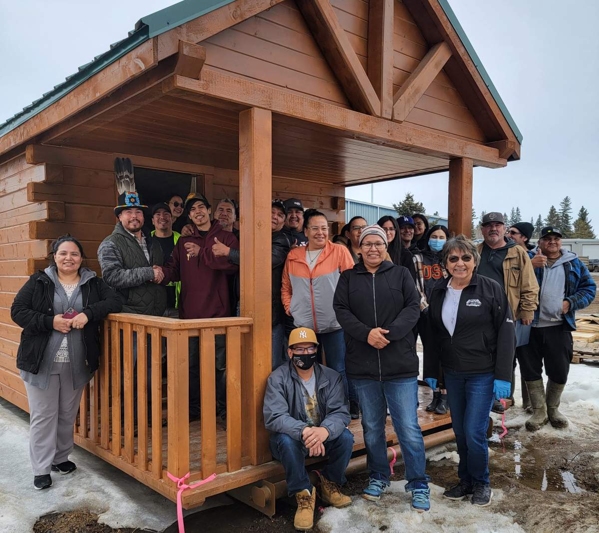 The Big River First Nation leadership are addressing the housing crisis in their community – one cabin at a time.
