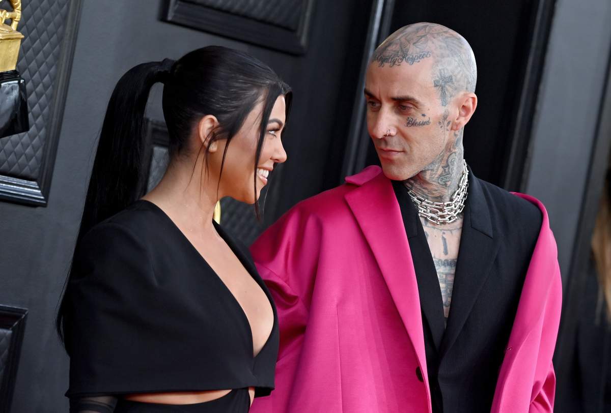 Kourtney Kardashian and Travis Barker

 