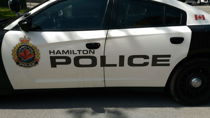 A Hamilton police cruiser