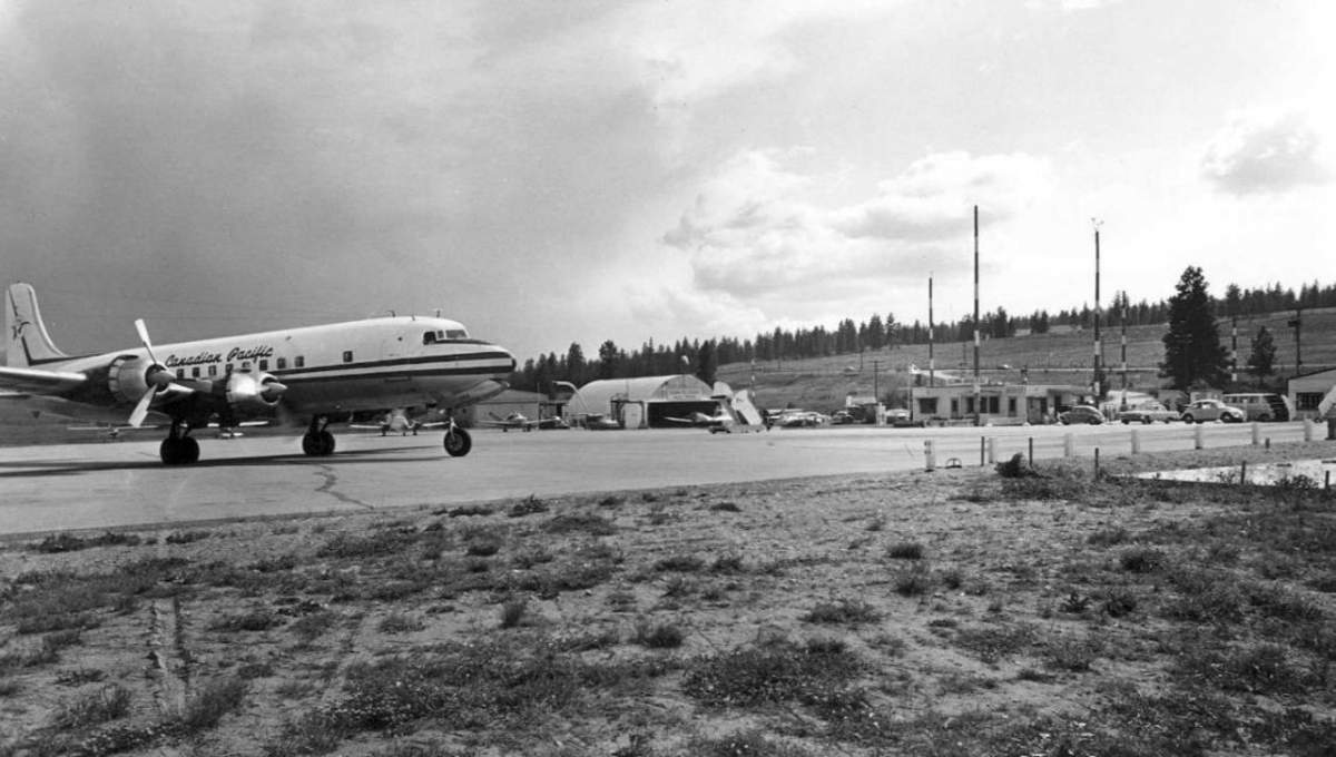A photo of Kelowna’s airport in 1958.