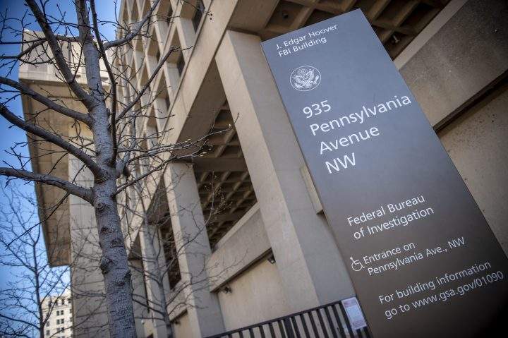 The J. Edgar Hoover Building of the Federal Bureau of Investigation (FBI) is seen on April 03, 2019 in Washington, DC. - The FBI is the domestic intelligence and security service of the United States, and its principal federal law enforcement agency. Operating under the jurisdiction of the United States Department of Justice, the FBI is also a member of the U.S. Intelligence Community and reports to both the Attorney General and the Director of National Intelligence. 