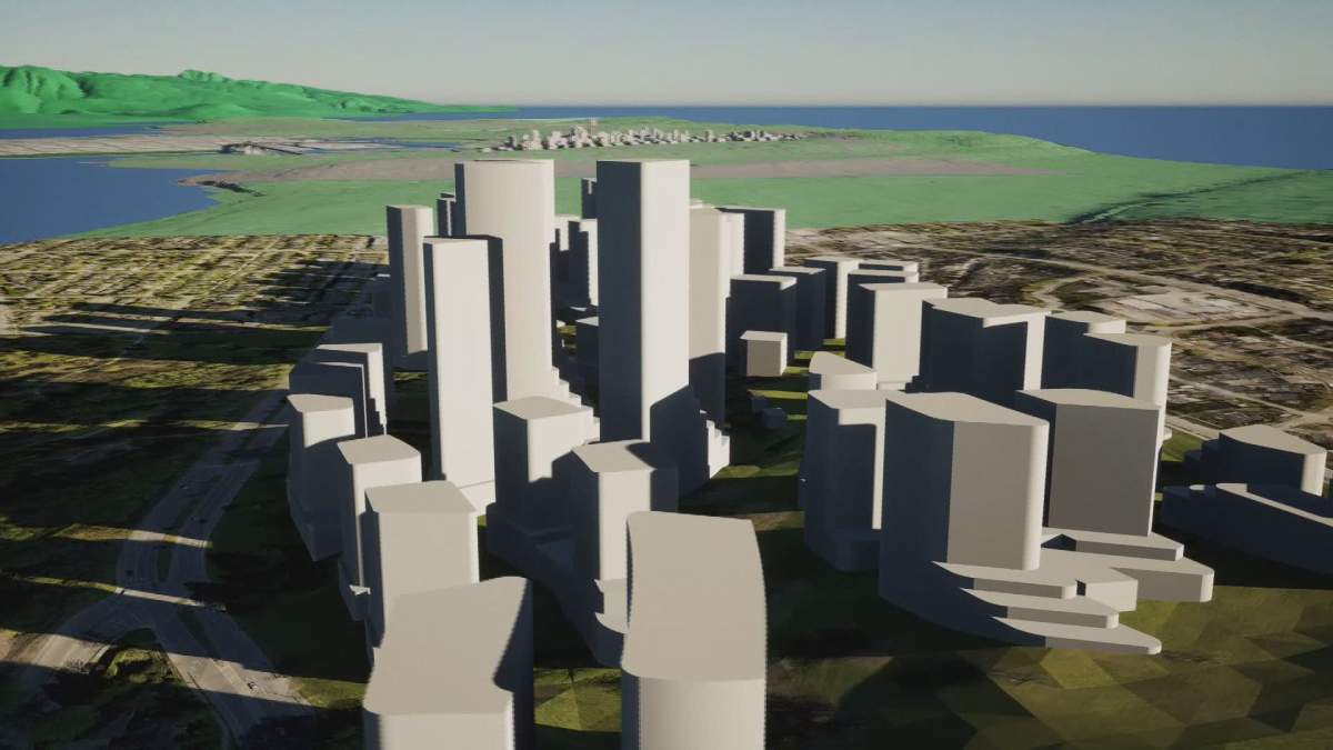 A computer rendering of the proposed Jericho Lands redevelopment, said to be based on the City of Vancouver’s specifications.