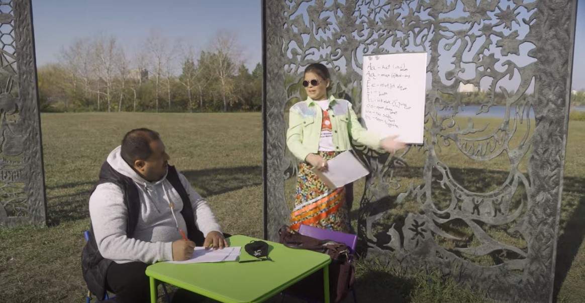 A recently released film captures an 11-year-old girl teaching a grown man the Nakota language to spread the message that Indigenous languages can be learned by anyone.