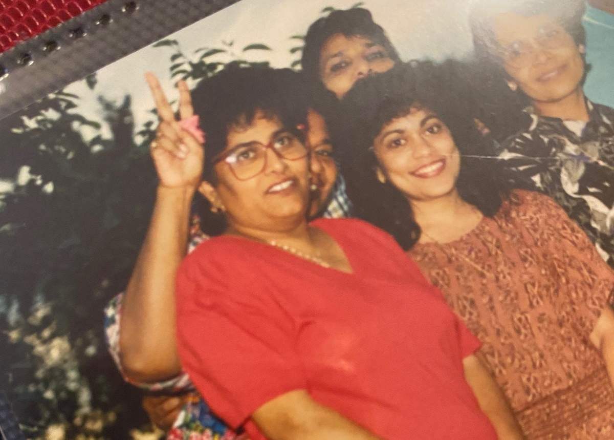 Sharda Naidu (L), identified by her family as the victim of a violent LRT assault in Edmonton on April 25, 2022.