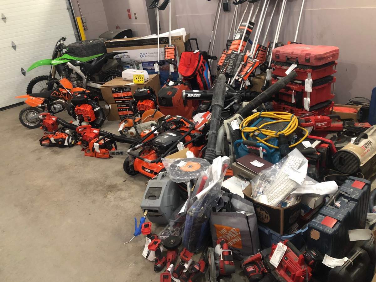 Stolen property recovered by Stonewall RCMP.