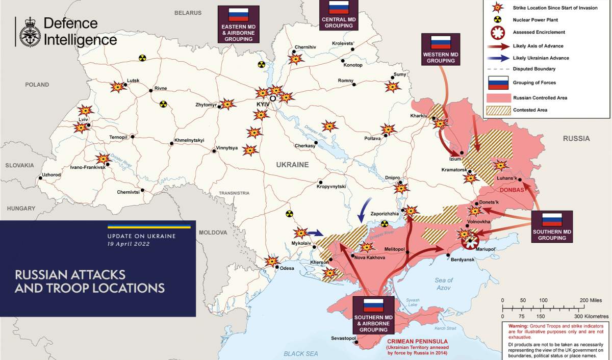 Ukraine Donbas Map