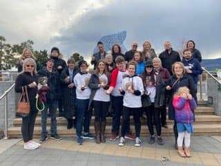 James Wood’s family gathererd this weekend to put him to rest. Then they went to the local park to collect signatures for a new missing person alert system.