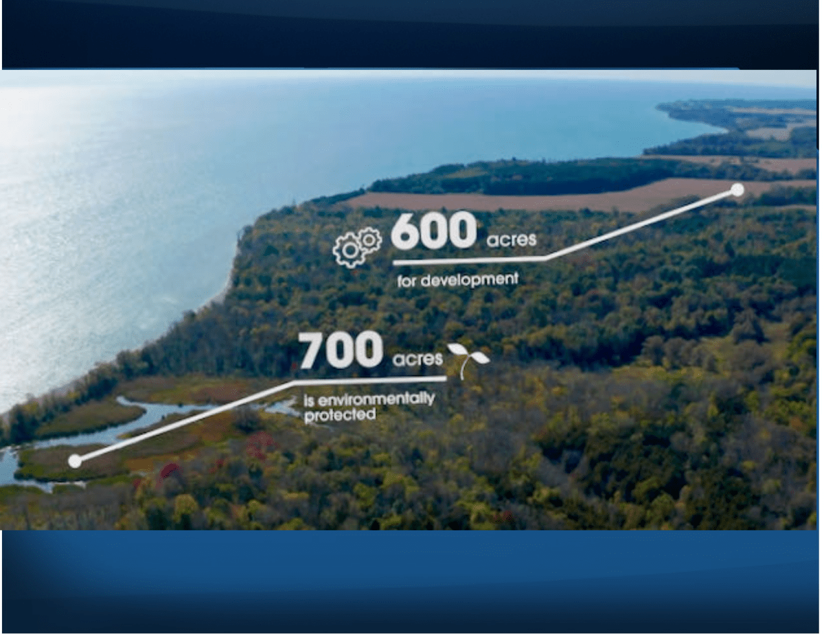 The Municipality of Port Hope says an agreement was in place to purchase more than 1,300 acres of land in Wesleyville from the OPG.