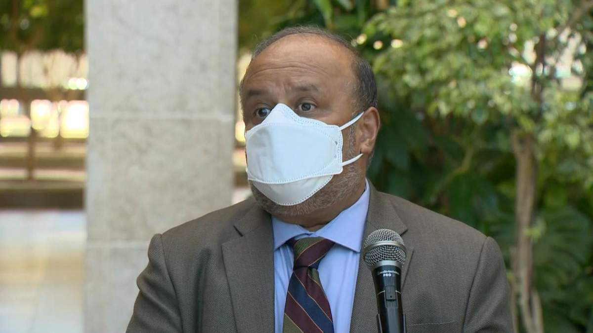Dr. Saqib shahab speaks to reporters