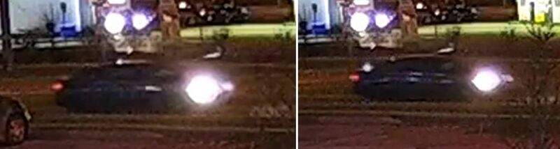 Toronto police are searching for a suspect vehicle wanted in connection with a drive-by shooting in Scarborough.