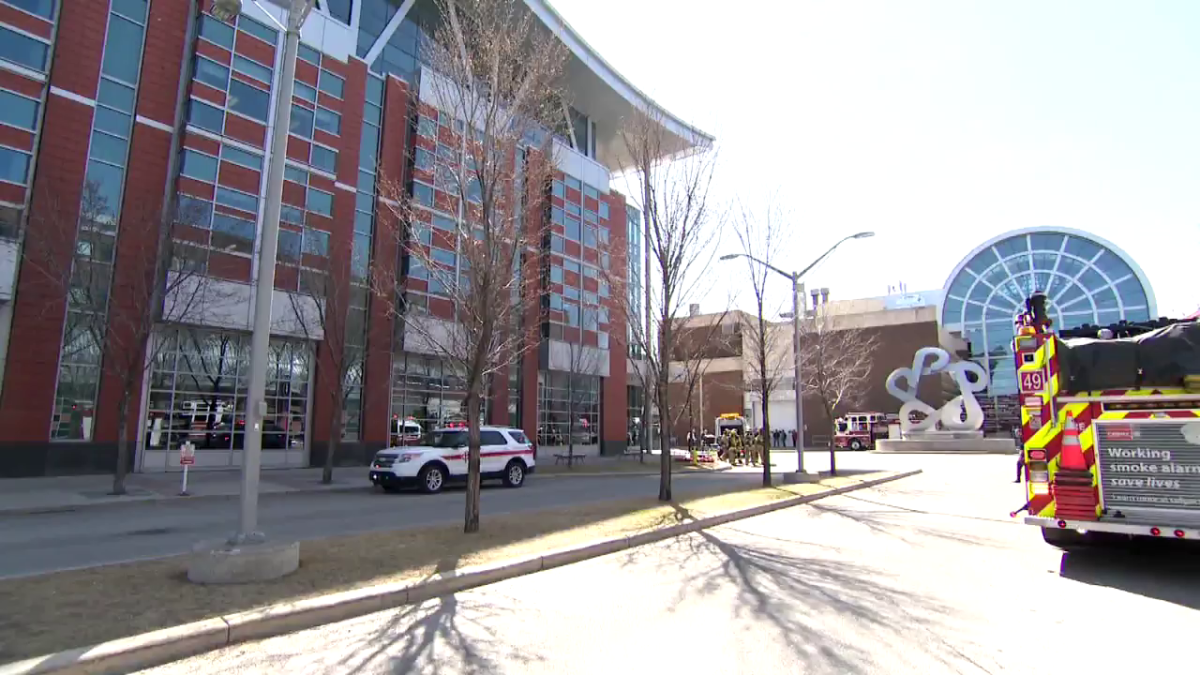 Calgary Fire Department responds to reports of heavy smoke on April 29, 2022.