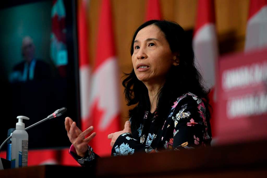 Chief Public Health Officer of Canada Dr. Theresa Tam speaks during a news conference in Ottawa on Tuesday, Dec. 22, 2020.