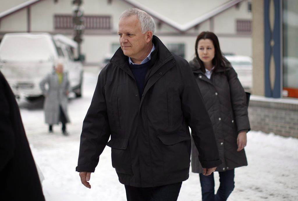 President of Coastal GasLink pipeline Rick Gateman leaves the office of the Wet'suwet'en First Nation after meeting with RCMP members and hereditary chiefs to discuss ways of ending the pipeline impasse on Wet'suwet'en, in Smithers, B.C., Thursday, Jan. 10, 2019