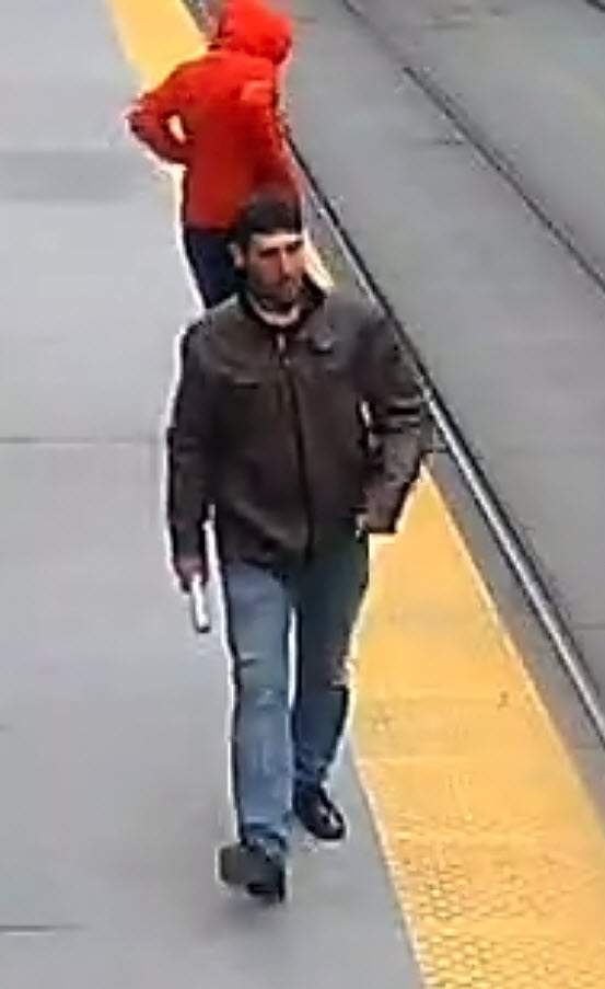 A picture of the man police say is involved in an unprovoked assault at the City Hall CTrain platform on April 18.