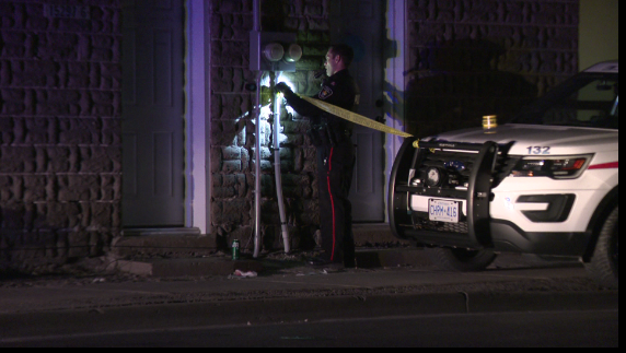 York Regional Police taped off the scene.