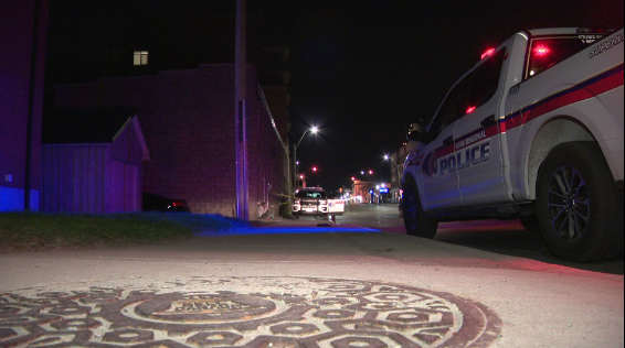 A police car in Aurora.