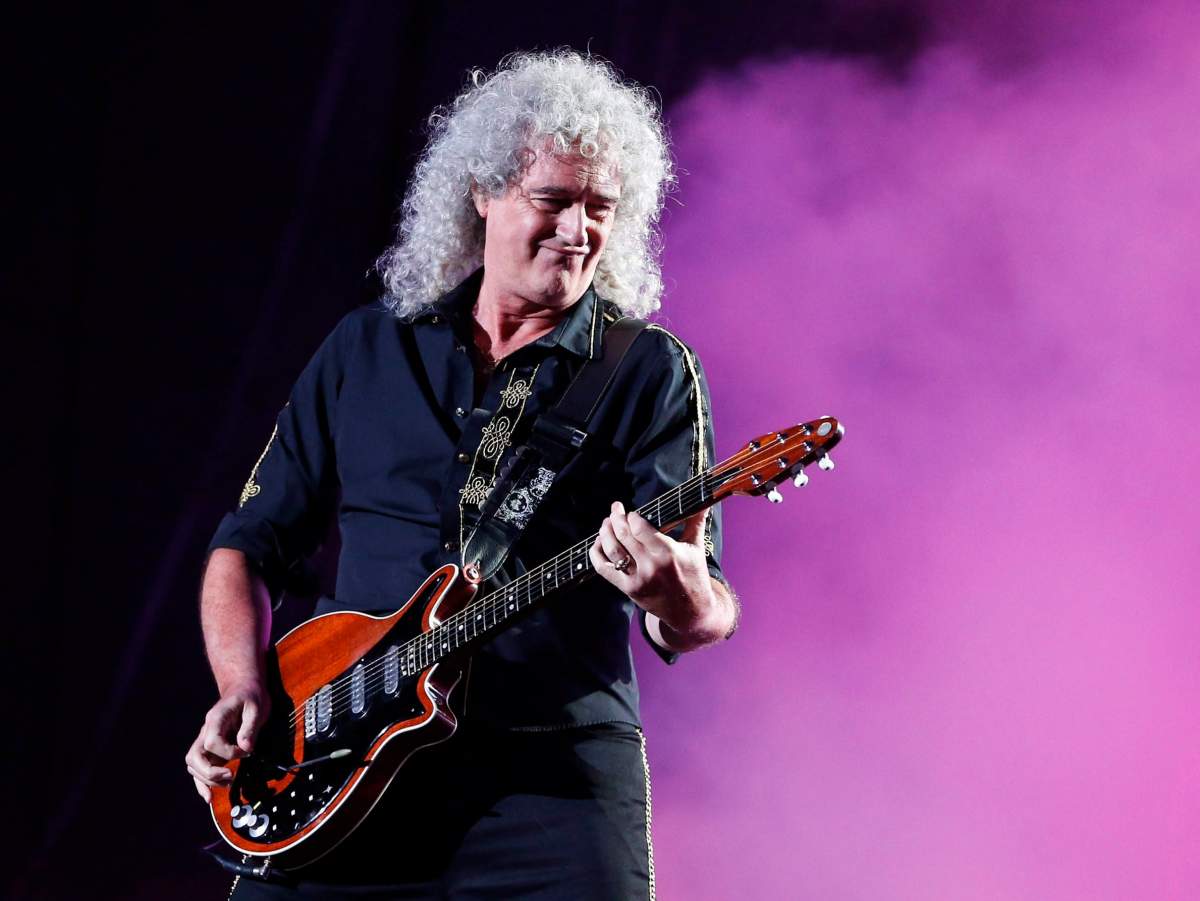 Brian May from September 2015. You might know that the guitarist from Queen has a PhD in astrophysics. But did you know that he also ... wait ... what? Designs sports bras? This and more music trivia from Alan Cross.