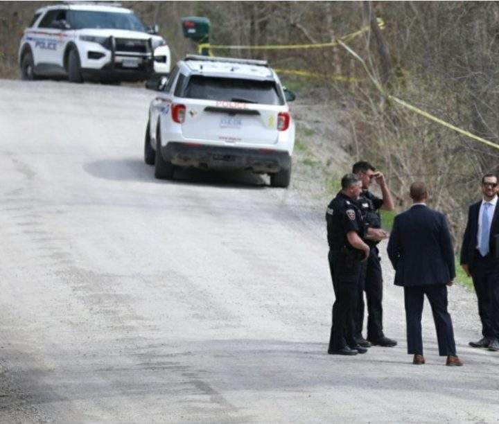 Durham police on the scene.