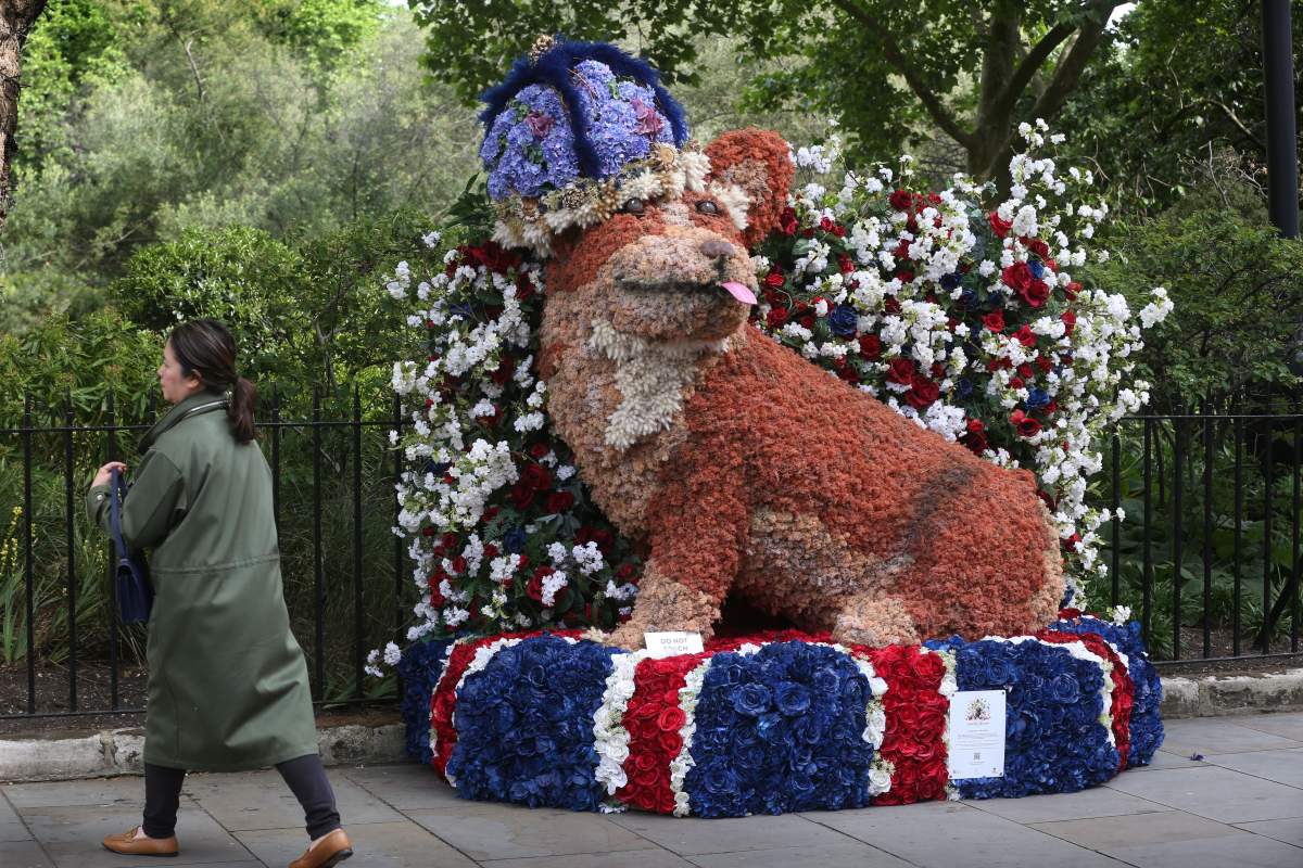 The free flower festival, Chelsea in Bloom, launches on May 23, 2022 in London, England. The streets around Sloane Square are full of tributes as businesses participate with ‘British Icons’ as their 2022 theme. The festival coincides with The Chelsea Flower Show and is inspired by the Queen’s Platinum Jubilee.