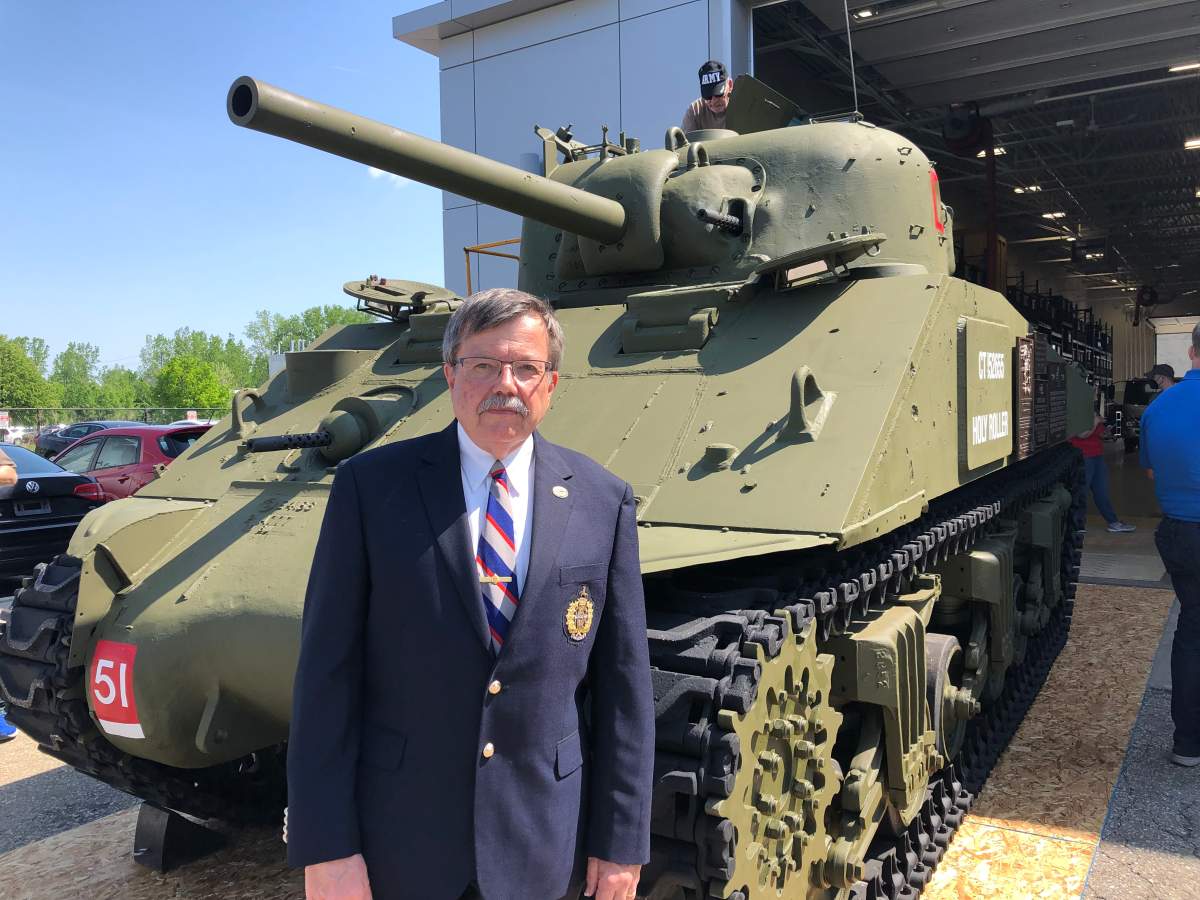 Retired lieutenant-colonel Ian Haley says some of the biggest challenges with restoring the Holy Roller stemmed from finding original parts, most of which were still in Europe as most tanks never left after the war.