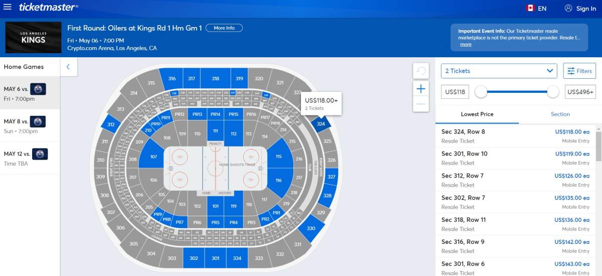 Trip to L.A. to watch Oilers in playoffs? Here’s what it could cost you. - image