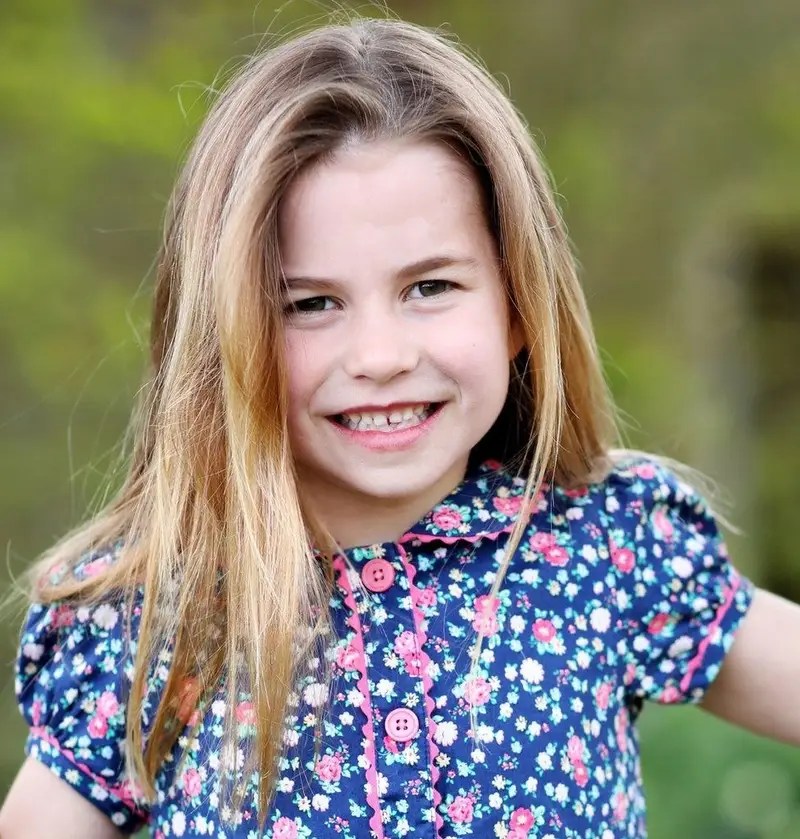 Princess Charlotte on her sixth birthday.