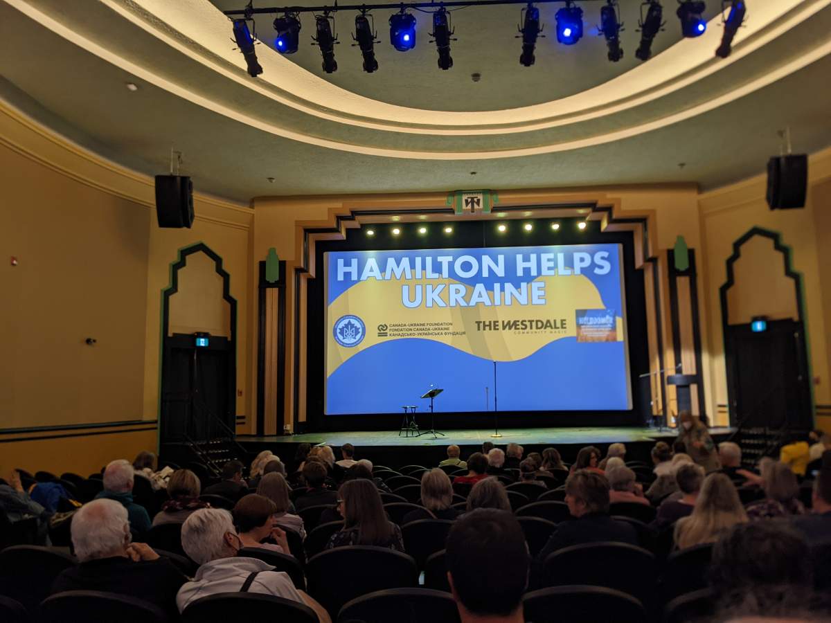 All proceeds from the "Hamilton Helps Ukraine" event at the Westdale support the Canada-Ukraine Foundation and its humanitarian efforts in Ukraine.