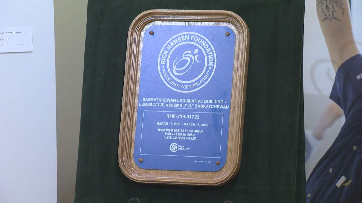 The Saskatchewan Legislature building becomes the first legislature building in Canada to be designated with the Rick Hansen Foundation Accessibility Certification. 