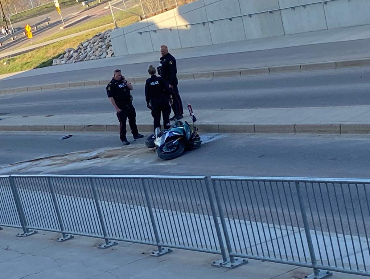 Just after 6 p.m. Wednesday, Saskatoon police arrived at the crash near the Traffic Bridge.